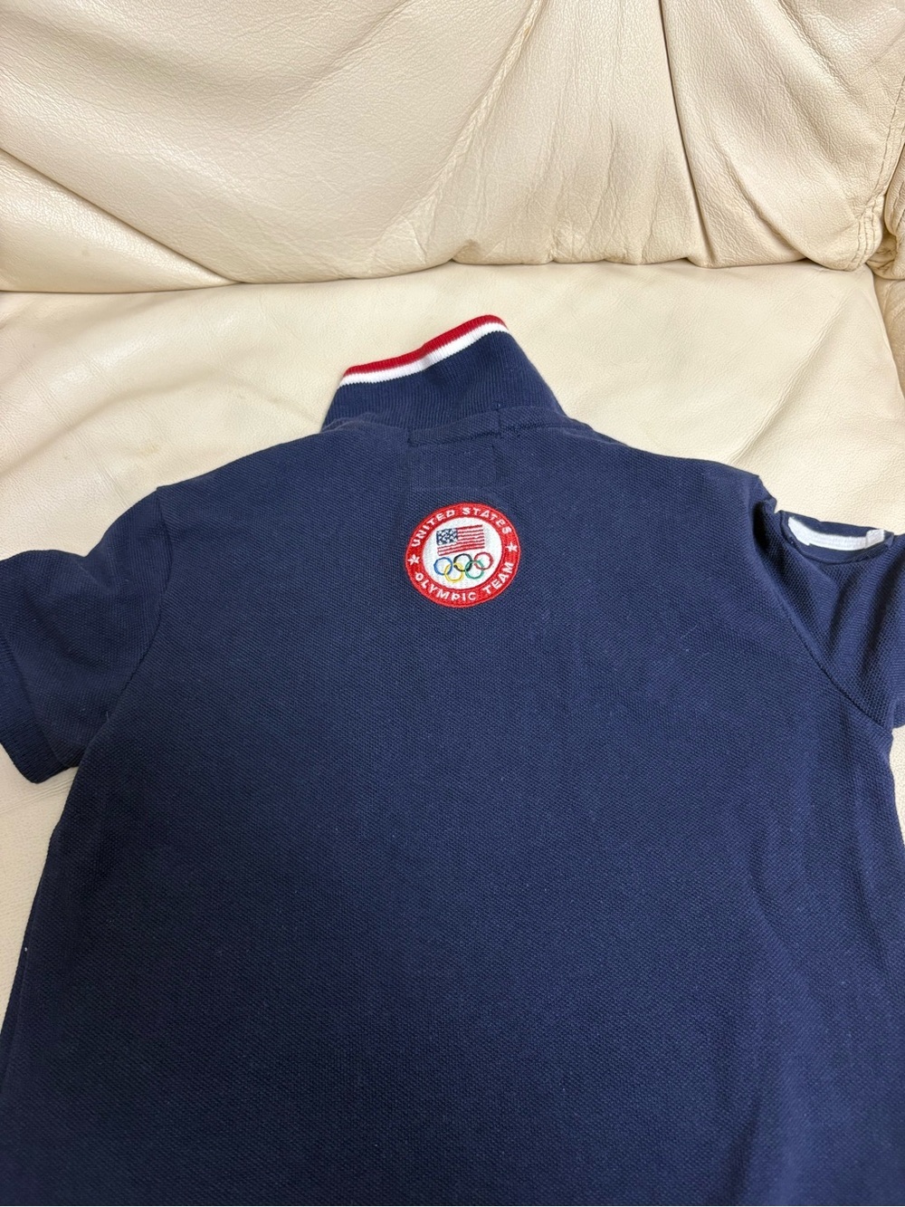 POLO RALPH LAUREN sz 3T 2012 Olympics USA Navy Mesh Polo Shirt Short Sleeve - Picture 7 of 10